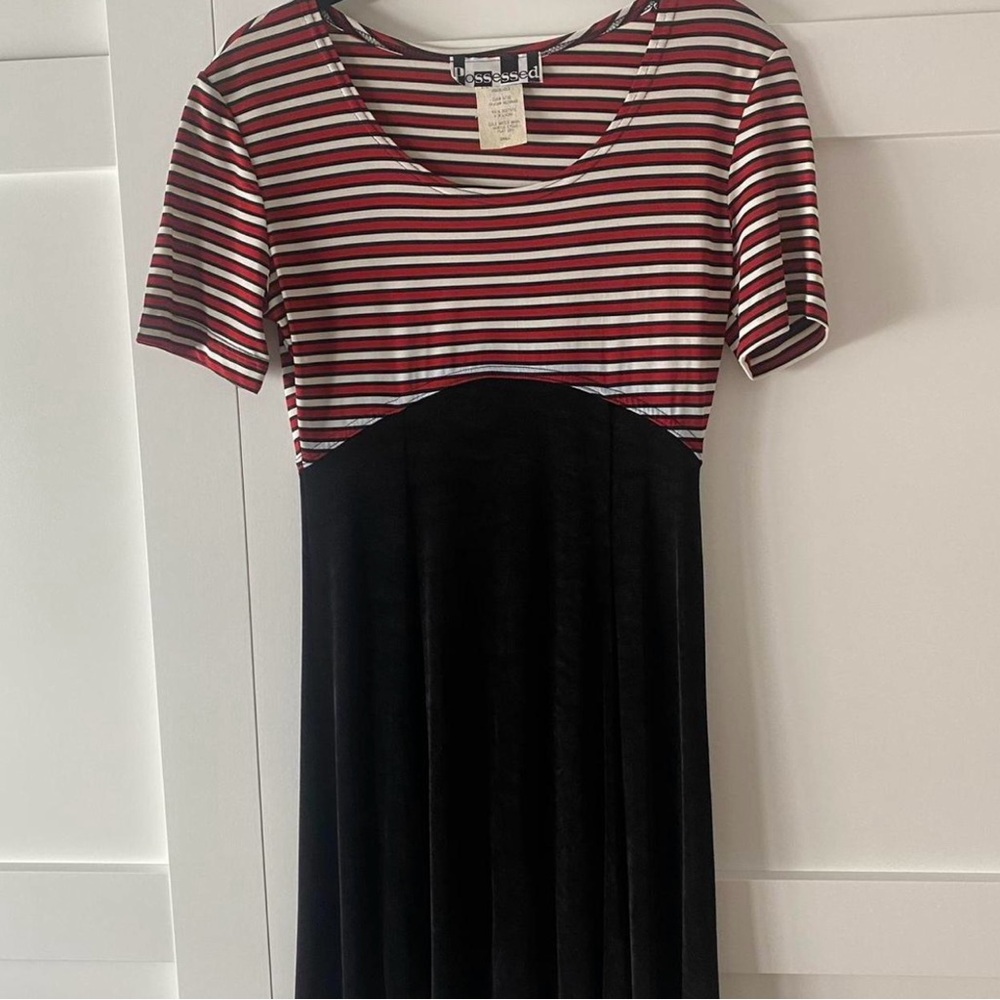 Vintage ‘Possessed’ Striped Dress.